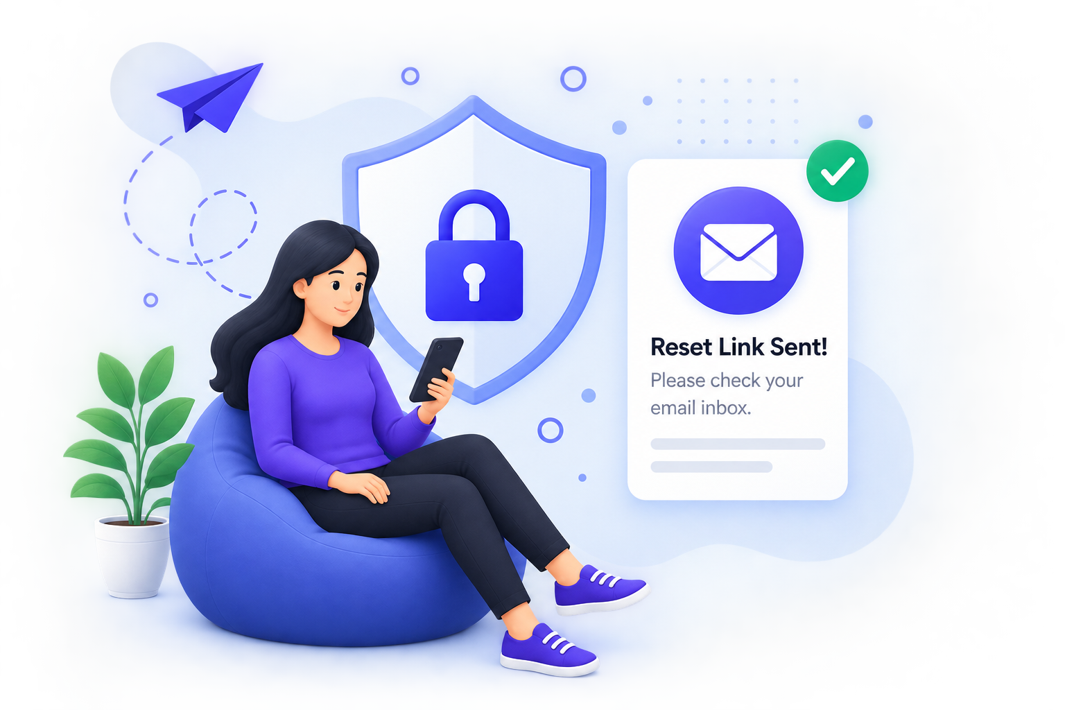 Forgot Password Security Illustration